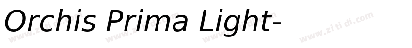 Orchis Prima Light字体转换